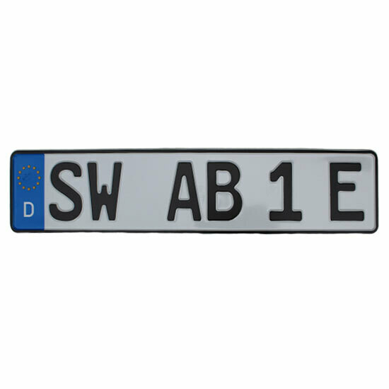 E-Kennzeichen - amtliches Eurokennzeichen für Elektrofahrzeuge