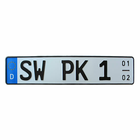 Saisonkennzeichen - amtliches Eurokennzeichen auch als H-Kennzeichen oder E-Kennzeichen wählbar!