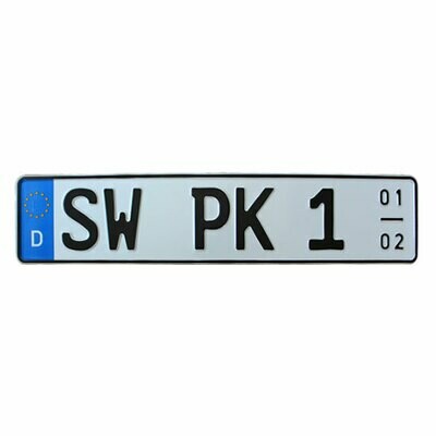 Saisonkennzeichen - amtliches Eurokennzeichen auch als H-Kennzeichen oder E-Kennzeichen wählbar!