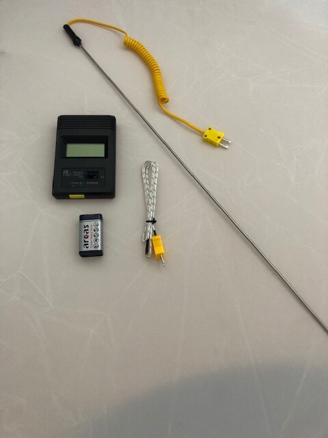 Thermometer für Biomasse mit langem robusten Lanzen-Fühler 50cm 32,50€