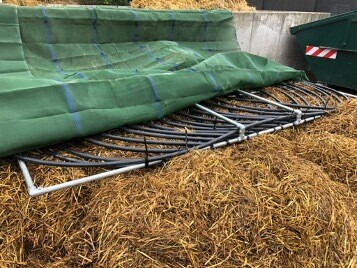 Wärmetauscher WT-F100 mit Rohrrahmen. Einsatzbereit montiert 2 x 4m.  Brutto Preis 555,00€