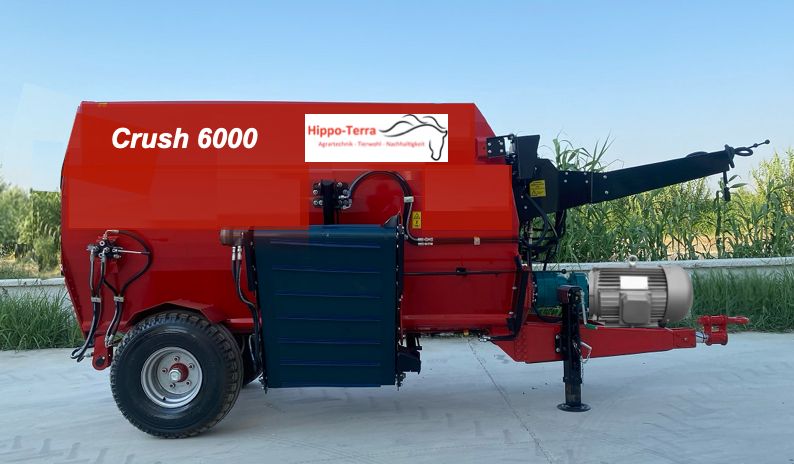 Crush 6000 Biomasse-Zerkleinerer, Volumenreduzierung