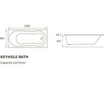 Keyhole 1700x800 0TH Bath