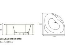 Laguna Corner 1350x1350 0TH Bath