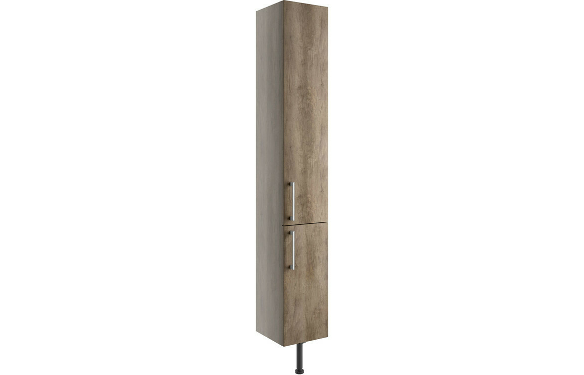 Alba 300mm 2 Door Tall Unit - Grey Nebraska Oak