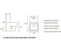 AMYRIS C/C WC &amp; SOFT CLOSE SEAT
