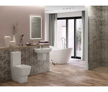 AMYRIS 600X400MM 1TH BASIN &amp; SEMI PEDESTAL