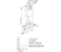 BCM350 1.1M ECO WALL FRAME