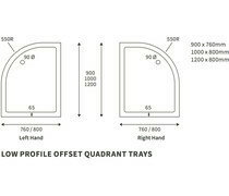REFLEX 40X1200X800MM OS QD TRAY LH &amp; WASTE PK