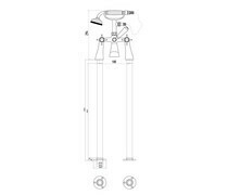 Eterno² Freestanding Bath Shower Mixer