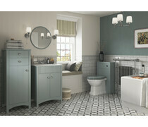 Lucia Soft Close Wood Effect Toilet Seat - Sea Green Ash