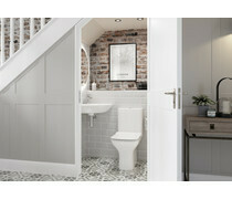 Cedarwood 450x320mm 1TH Cloakroom Basin &amp; Bottle Trap
