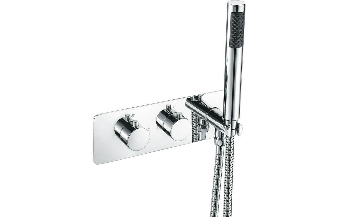 Lexi Thermostatic Shower Valve with Handset - Two Outlet