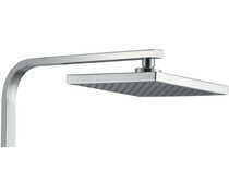Quadro Cool-Touch Thermostatic Mixer Shower with Overhead - Square