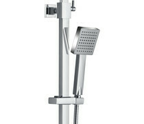 Quadro Cool-Touch Thermostatic Mixer Shower with Overhead - Square