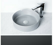 Luxey 355mm Ceramic Washbowl &amp; Waste - Matt Grey