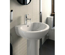 Mimosa 540x500mm 1TH Semi Recessed Basin