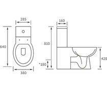 Mimosa C/C WC &amp; Soft Close Seat