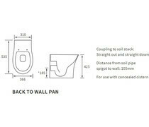 Sandro Rimless BTW WC &amp; Soft Close Seat