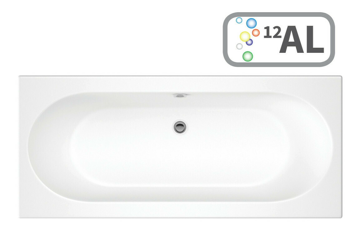 Cascade Double End 1700x700 0TH Bath & Airspa System w/LED