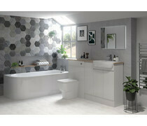 Valesso 600mm Mirrored Unit - Pearl Grey Gloss