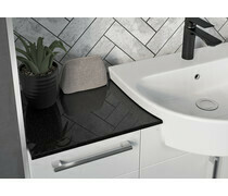 Alba 500mm Vanity Unit - Light Grey Gloss