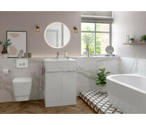 Morina 800x460x25mm Laminate Worktop - White Gloss