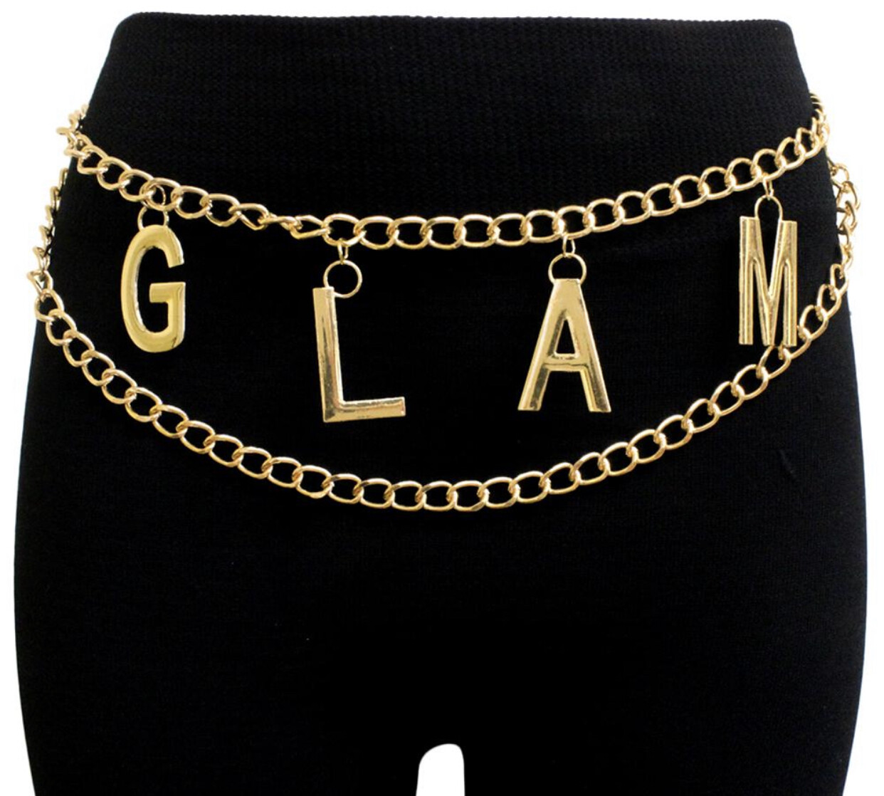 Glam 2 Layer Chain Belt