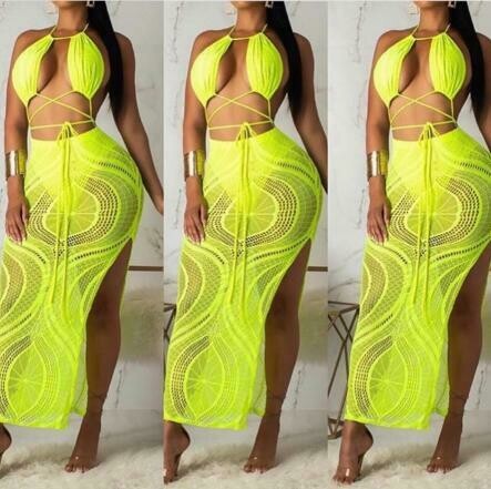 Electric Lime 2 pc skirt Set