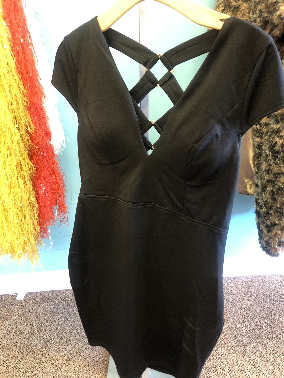 Black Cross-Kross Dress