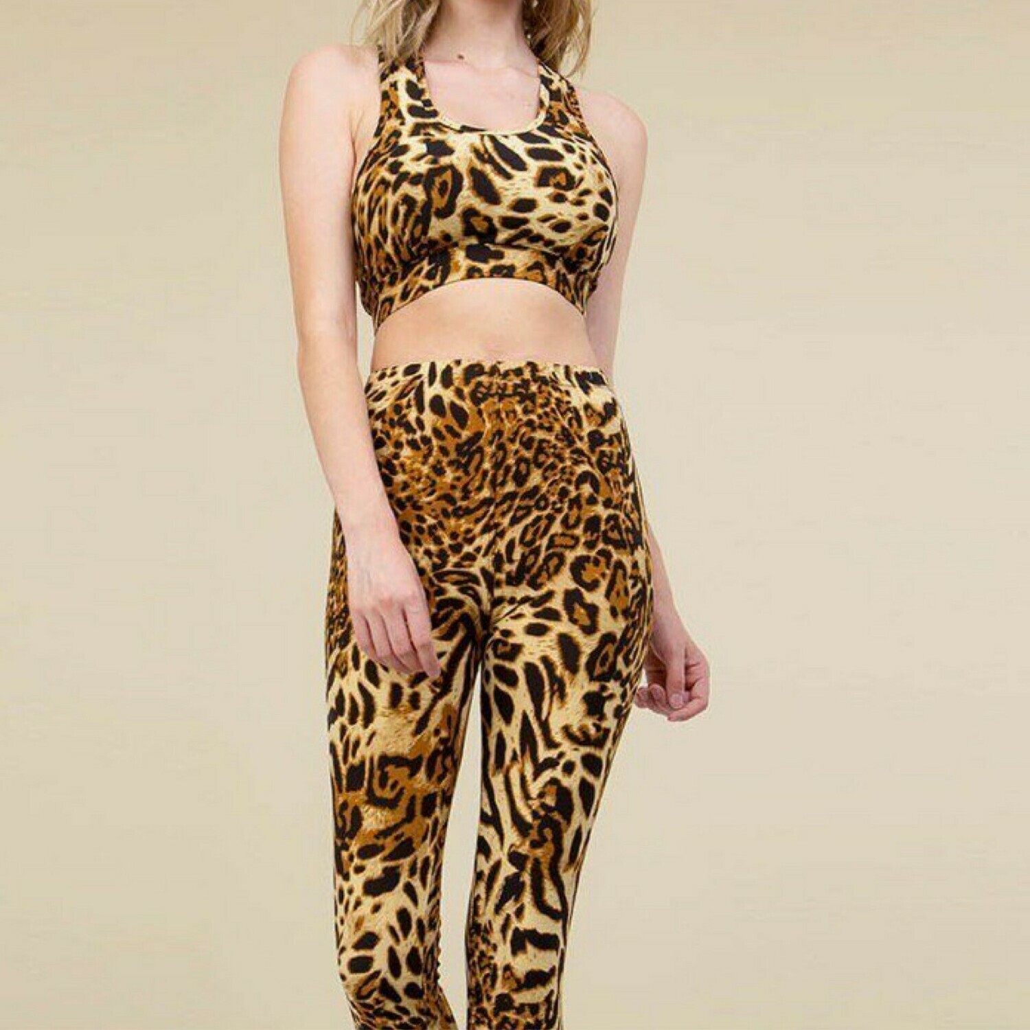 Print Bra &amp; Leggings Set