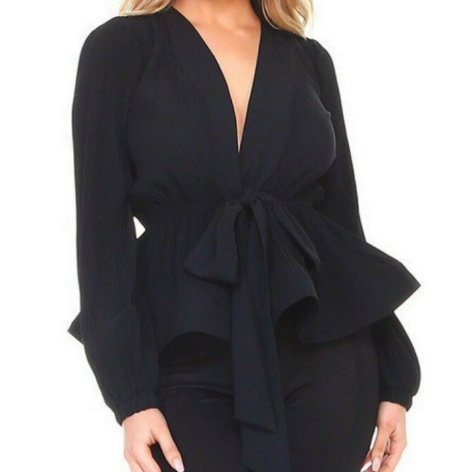 Black Flare Top