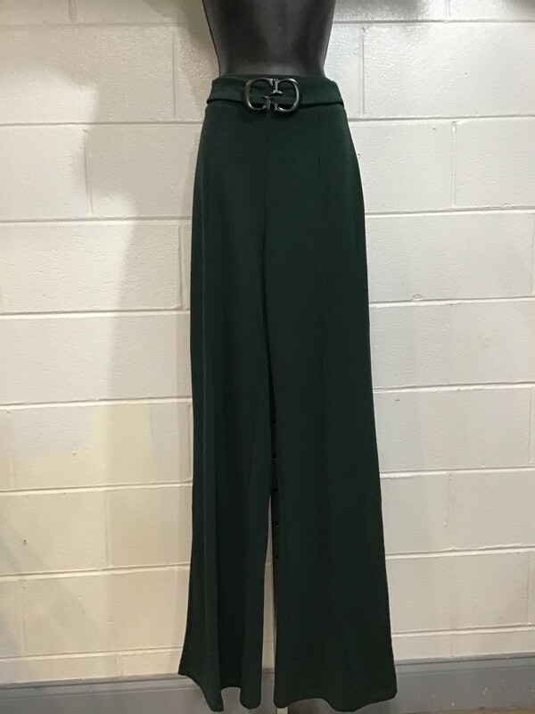 Green Flare Pants