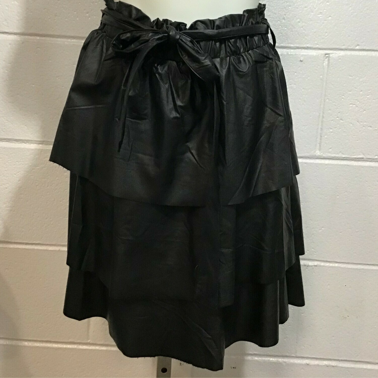 Leather Layered Skirt