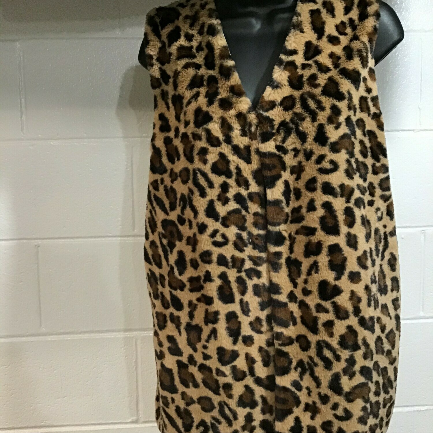 Leopard Print Vest Outerwear