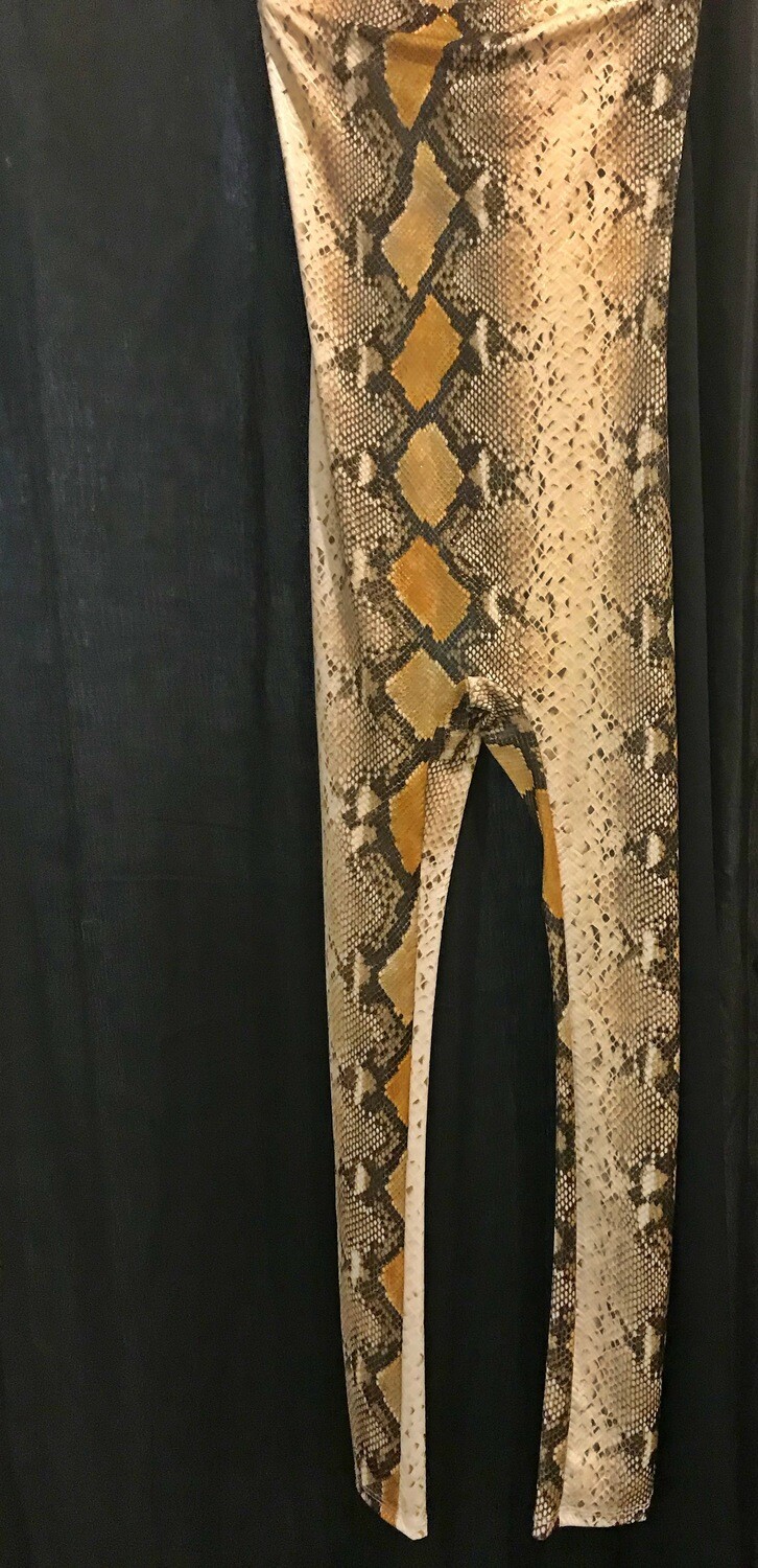 Snake Skin Tube Jumpsuit
