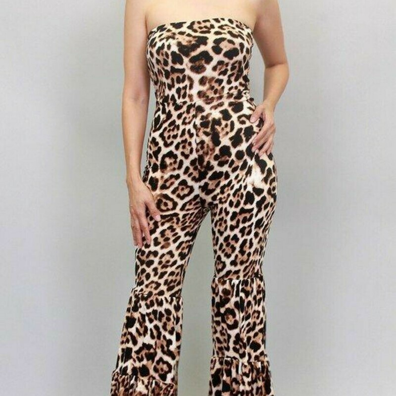 Tube Flare Bottom Jumpsuit Plus