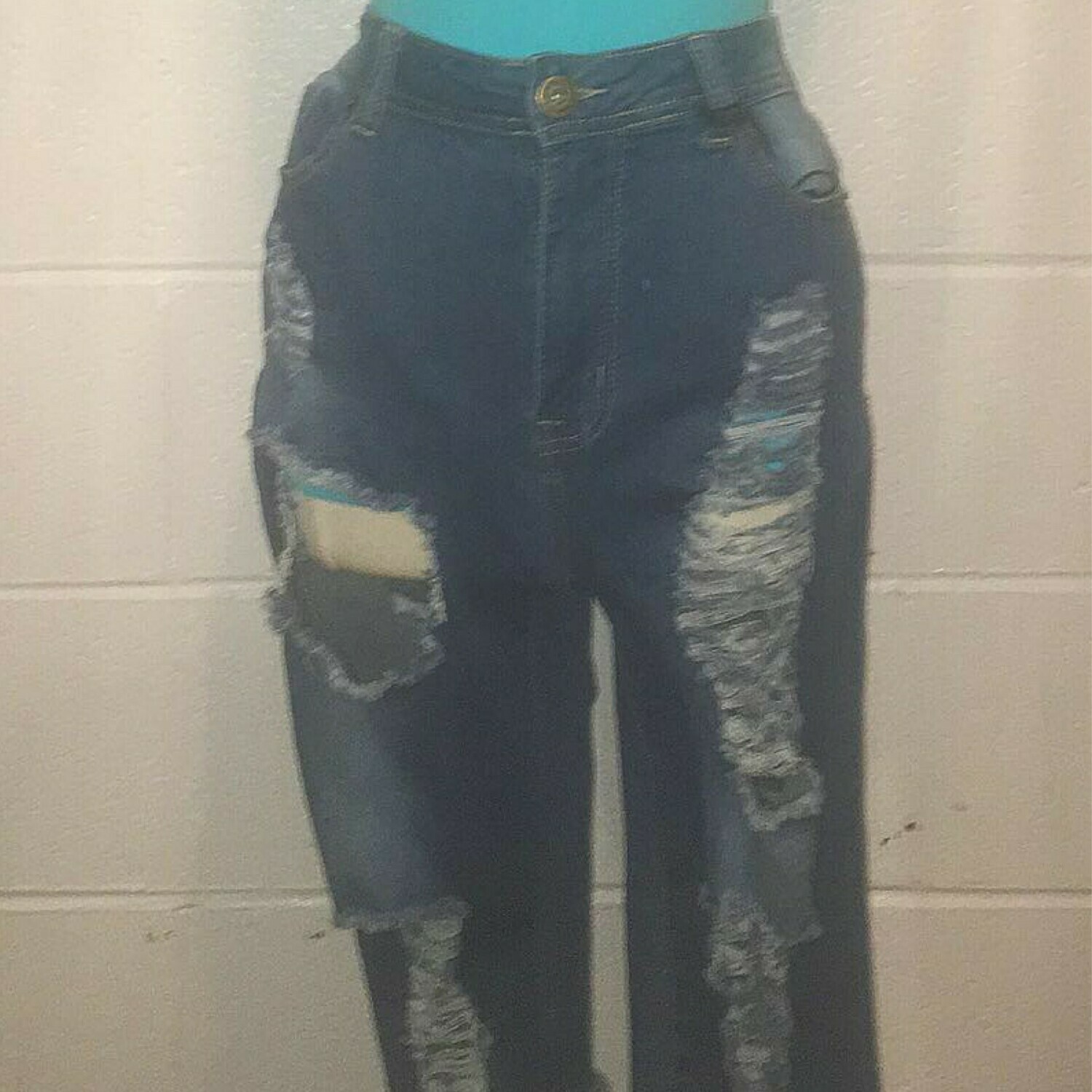 High waisted Rip Bermuda Shorts