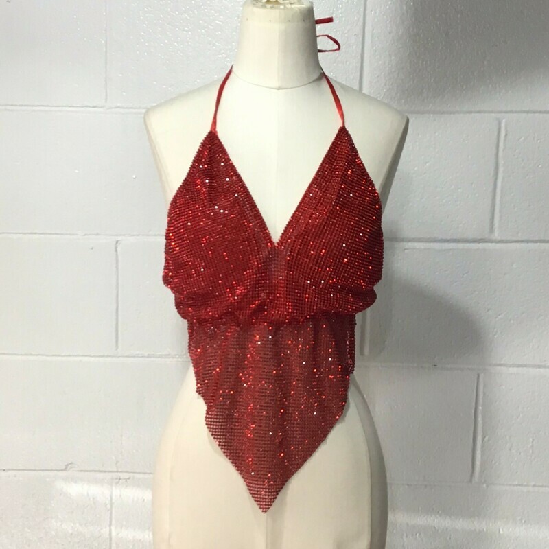Red Sequin Top