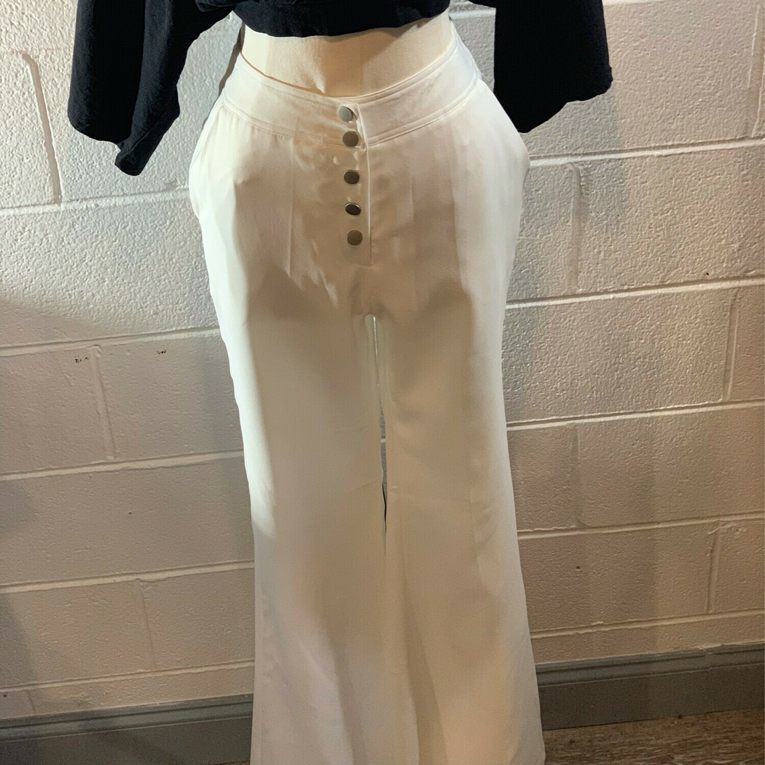 High Waisted Dressy Pants W/  Flare Ends