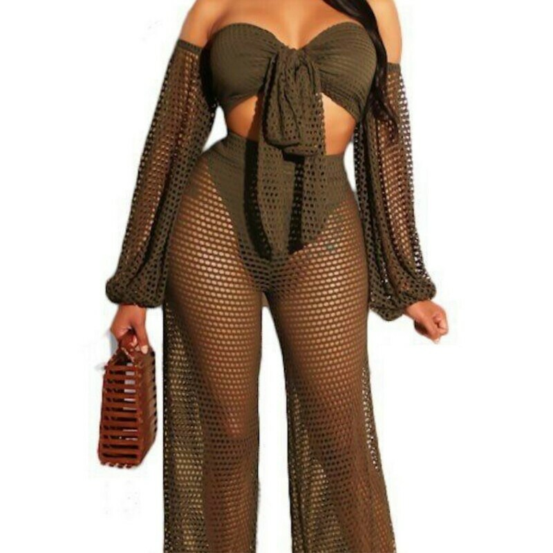 Fishnet Pants Set