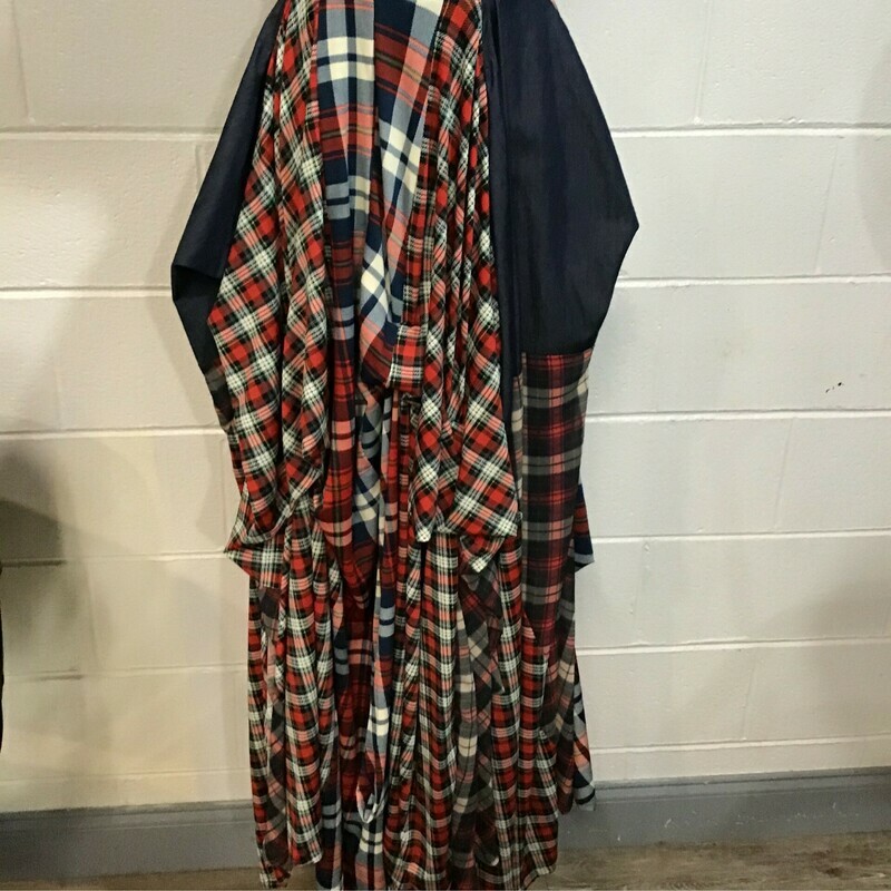 Blue Jean Plaid Maxi Skirt