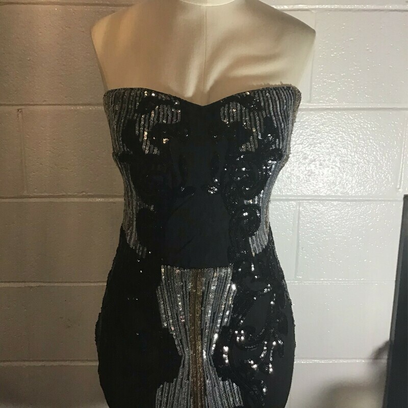 Silver &amp; Gold Sequence Dress