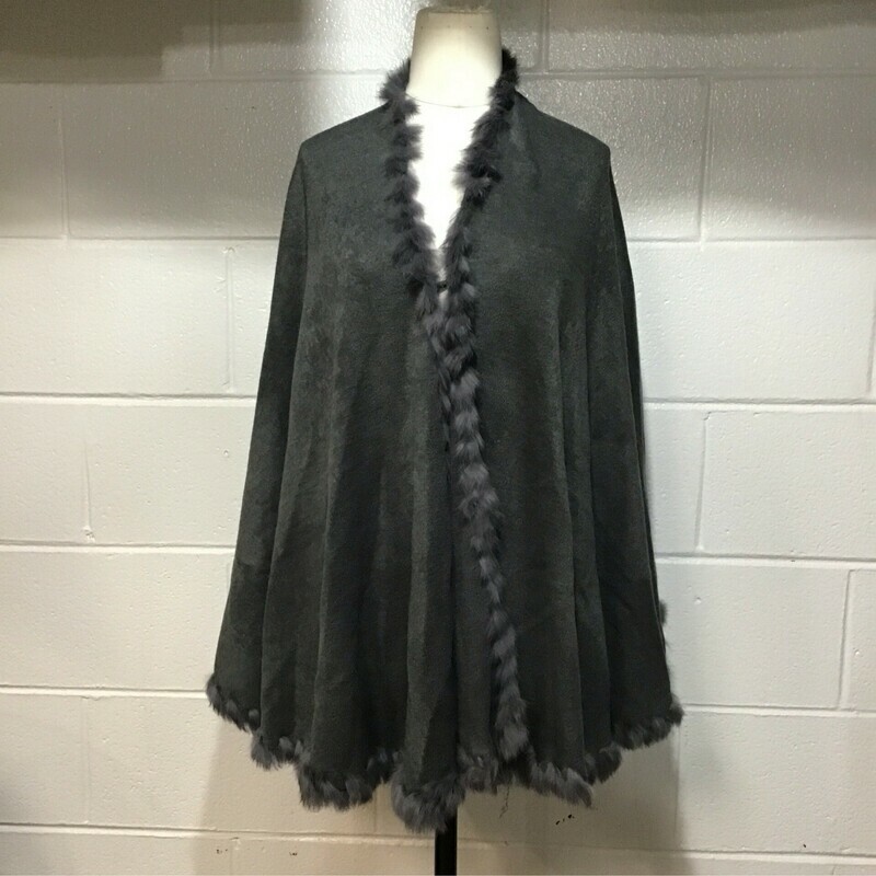 One Size Gray Poncho
