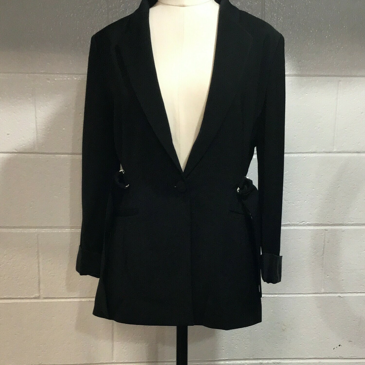 Single Black Button Jacket