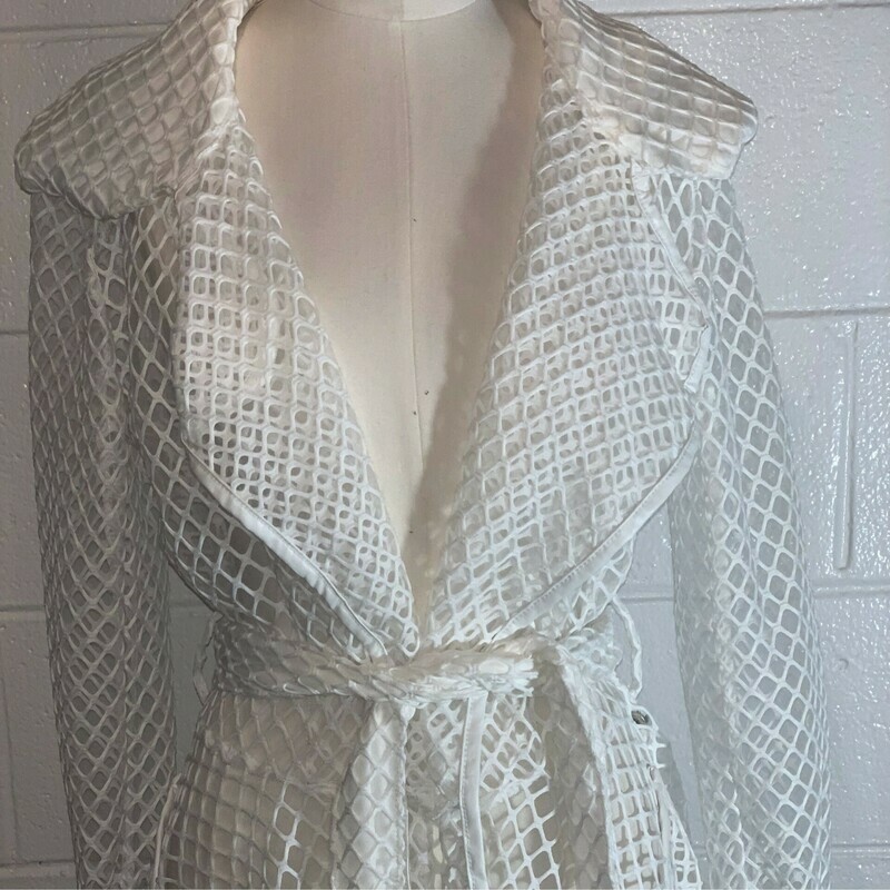 Fishnet Trench Coat