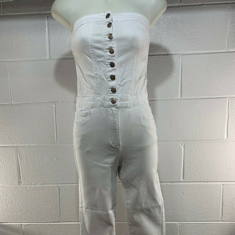 Jean Button Down Jumpsuit