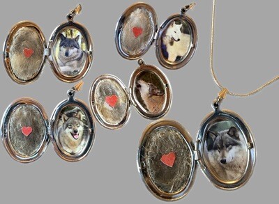 Seacrest Wolf Fur Lockets Seacrest Wolf Fur Lockets