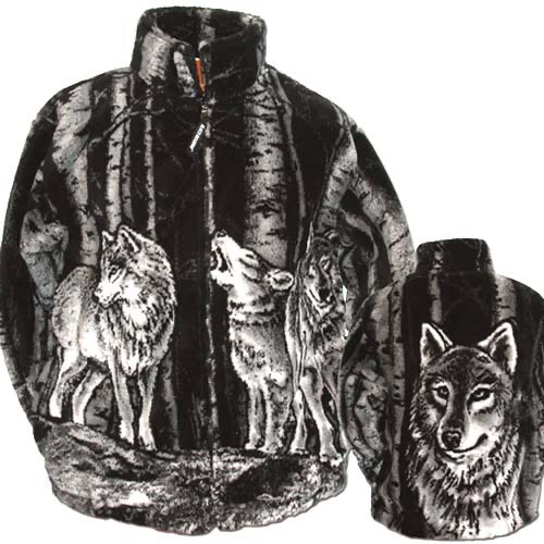Cozy Monogrammed Wolf Jacket - Black Cozy Monogrammed Wolf Jacket - Black