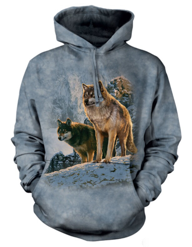 Wolf Couple At Sunset Hoodie Wolf Couple At Sunset Hoodie